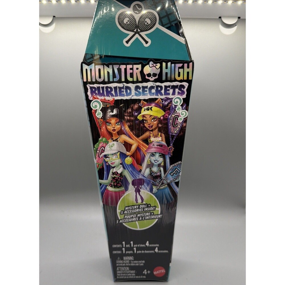 New Monster High Ghoulia Yelps Buried Secrets Doll Wave 4 Courtside Fangs-Out